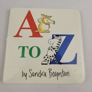 4 for $12 A to Z Board Book Sandra Boynton